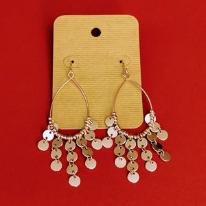 NEW Silver Dangling Dora Statement Earrings